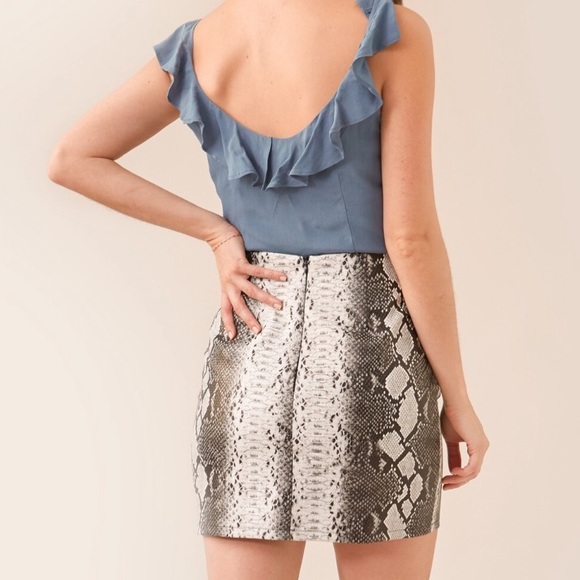 NWT Snakeskin Skirt - Picture 3 of 3